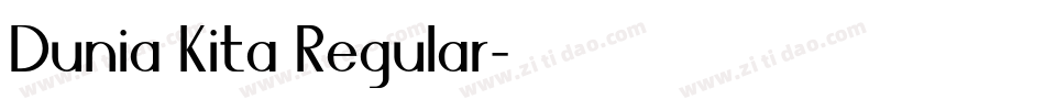 Dunia Kita Regular字体转换
